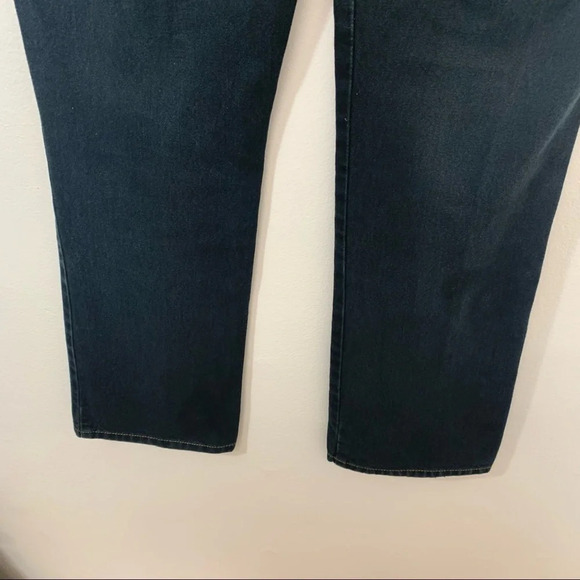 Calvin Klein Black Jeans Woman Size 6 Boot Leg Overdye 100% Cotton Mid Rise - Picture 6 of 11